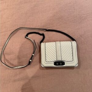 Rebecca Minkoff White Quilted Crossbody Bag